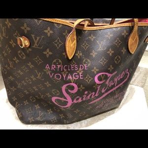 Limited Edition St Tropez Neverfull LV Bag